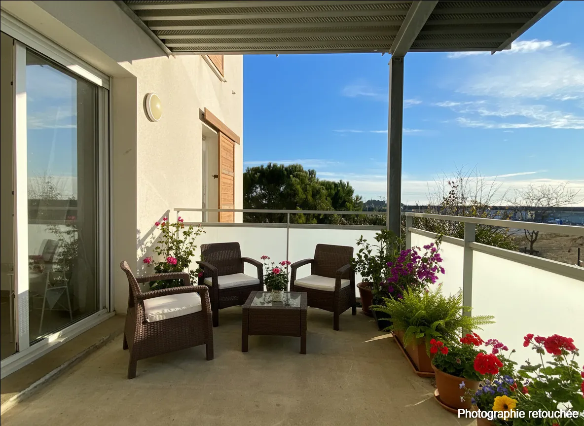 Appartement récent 2 pièces avec terrasse et parking à Perpignan sud
