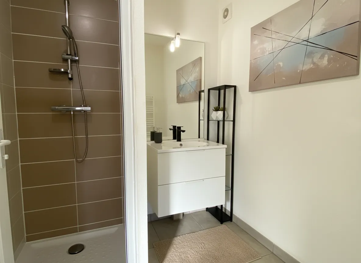 Appartement récent 2 pièces avec terrasse et parking à Perpignan sud 