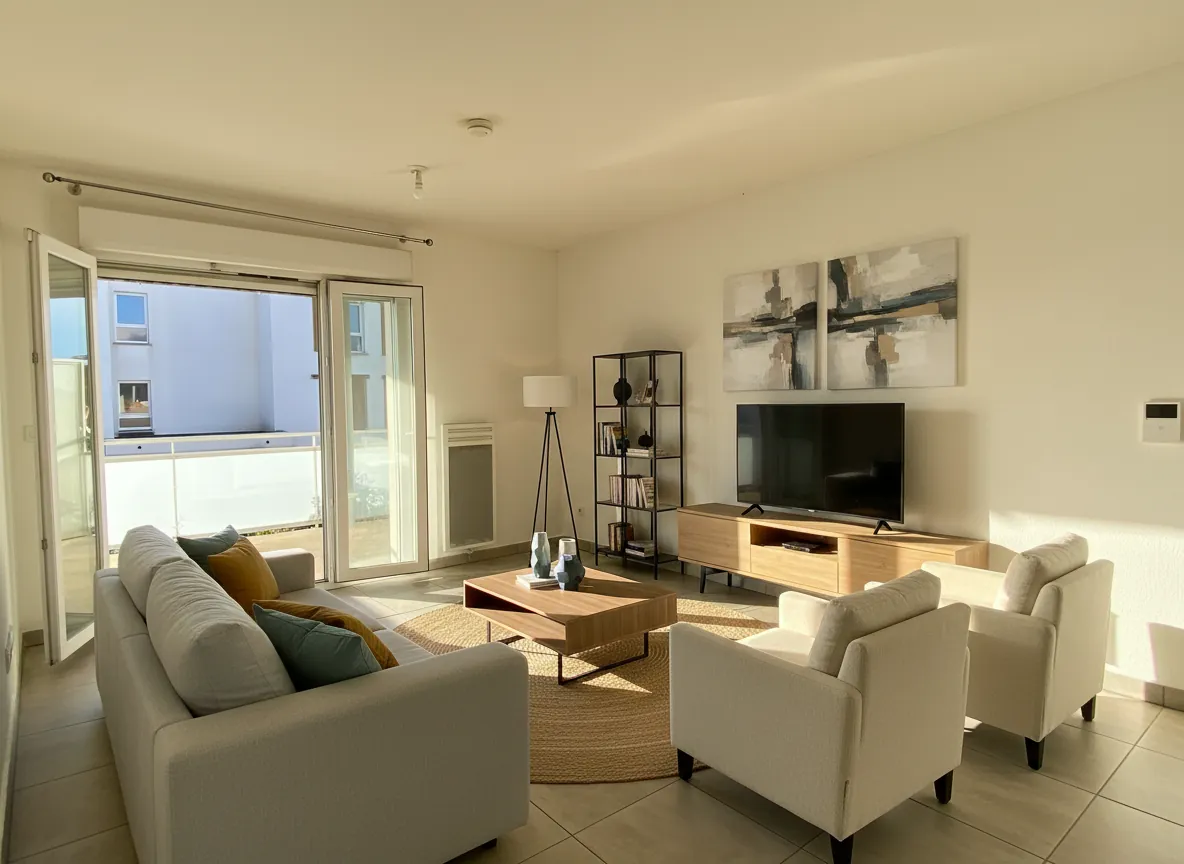 Appartement récent 2 pièces avec terrasse et parking à Perpignan sud 