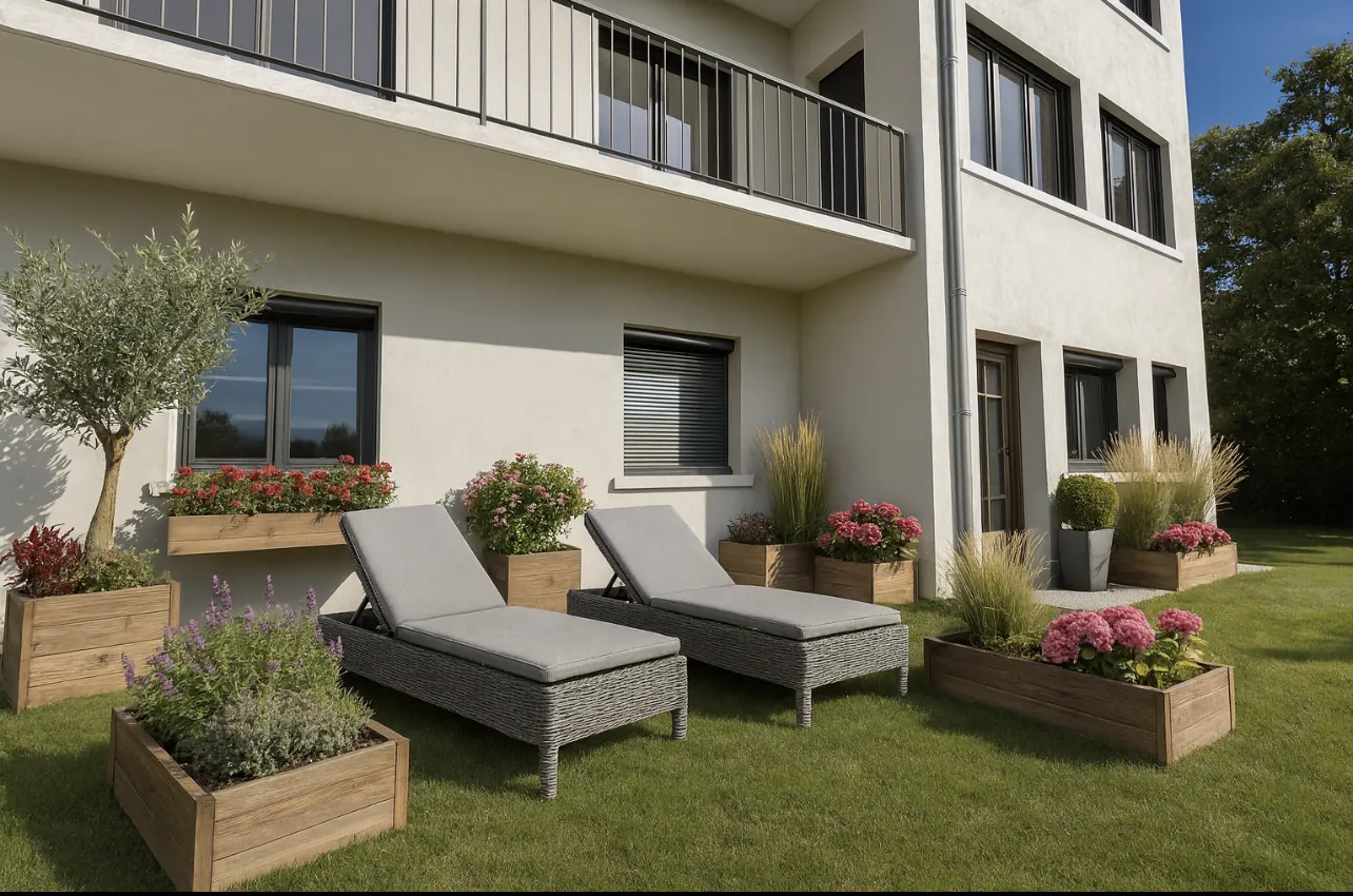 Appartement 45 m² avec jardin privé et accès indépendant à Charbonnières-les-Bains