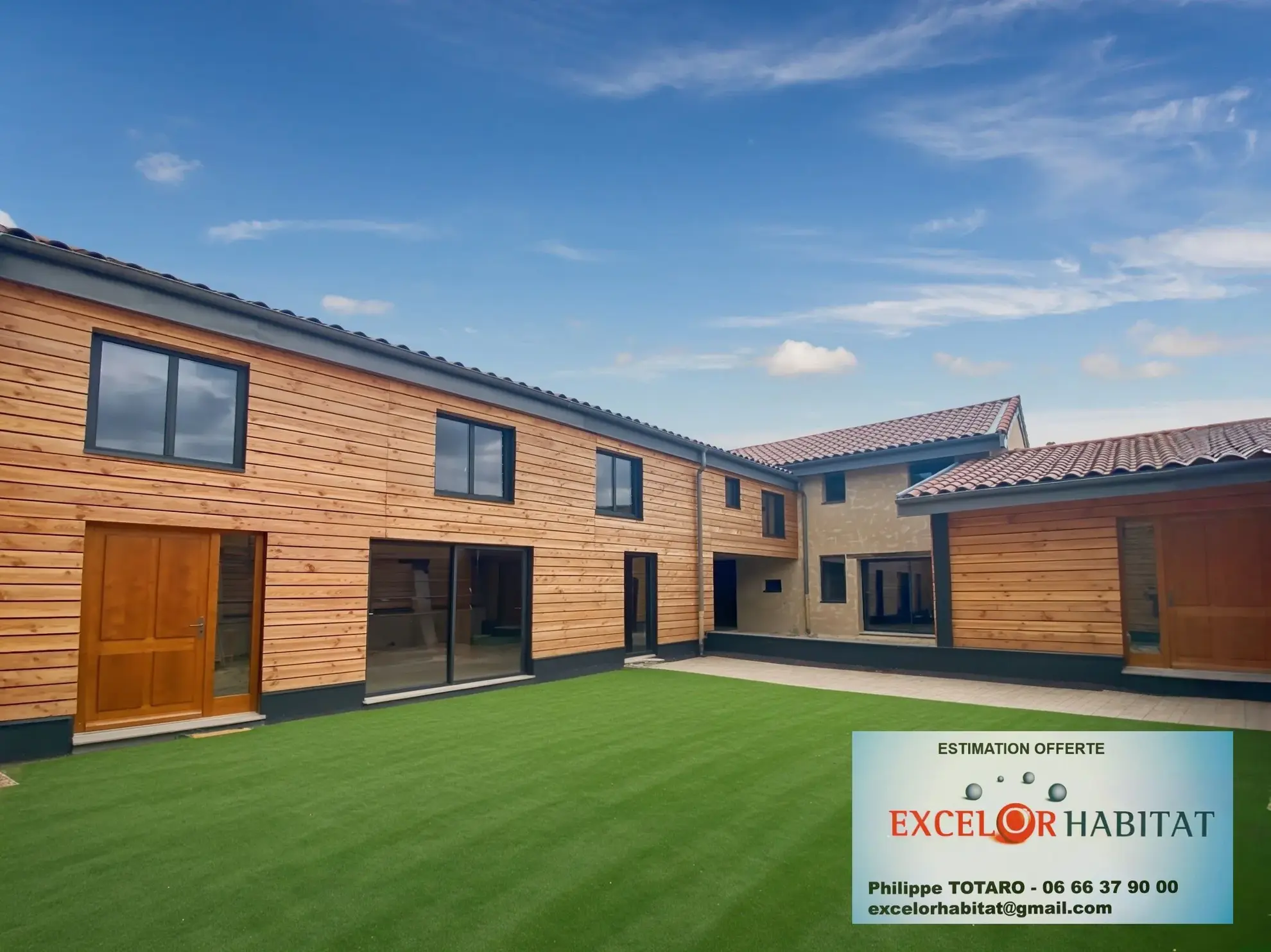 Maison écologique en ossature bois de 133 m² avec patio et jardin près de Belleville-en-Beaujolais