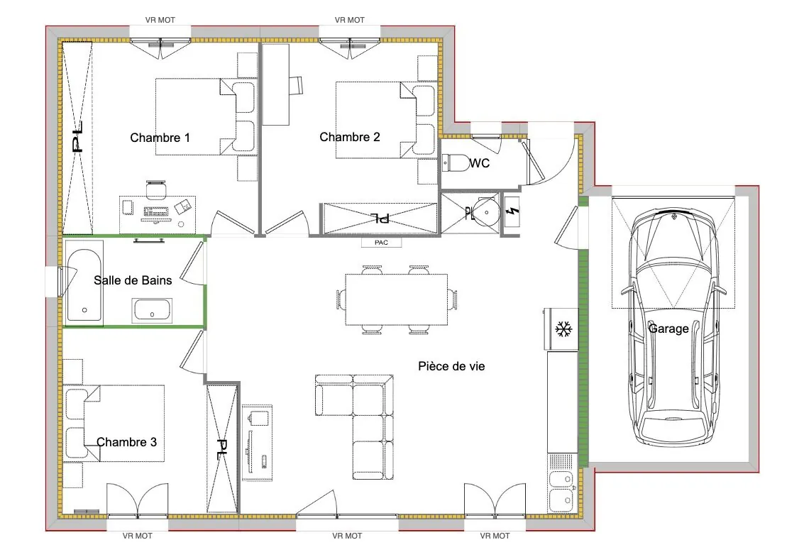 Maisons neuves à Chirens proche Voiron – Plain-pied et à étage, terrains jusqu'à 350 m² 