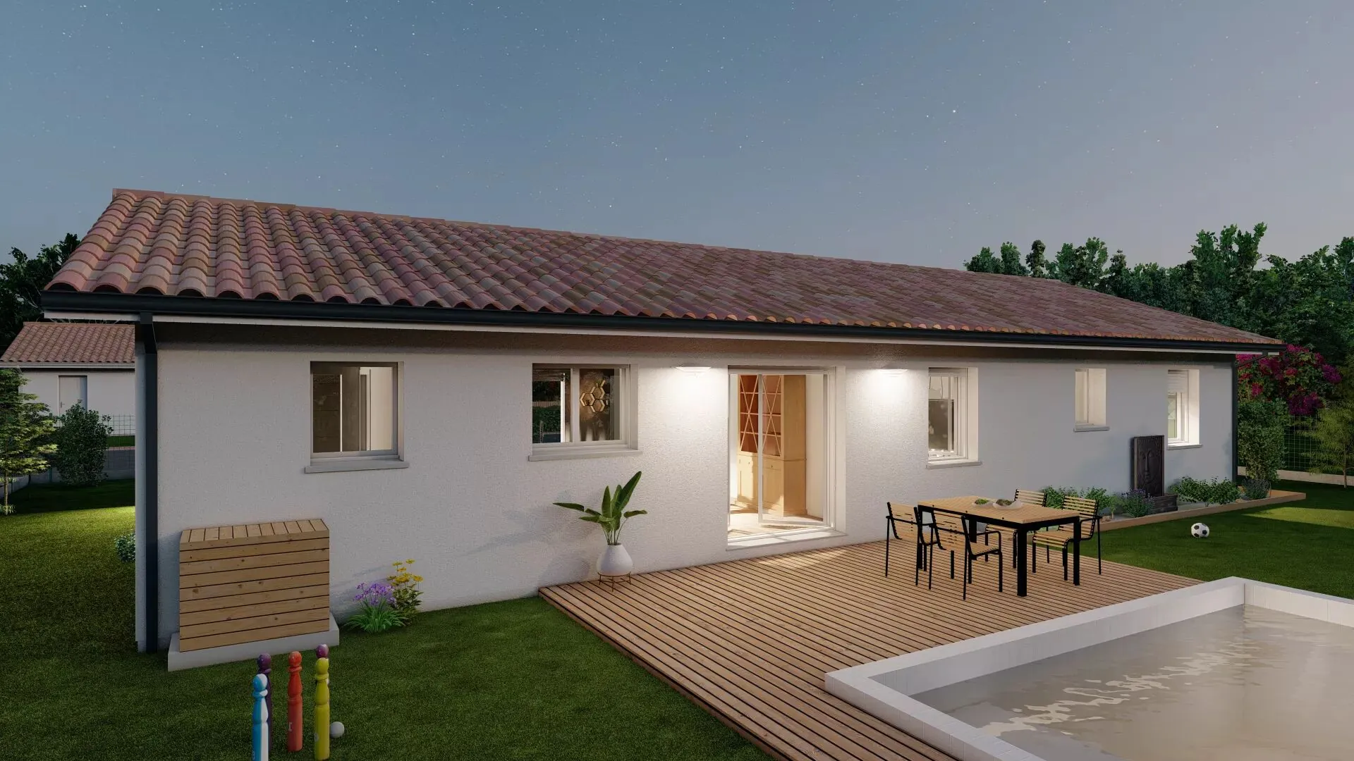 Maison neuve 104 m² avec 4 chambres à Marsac-sur-l'Isle