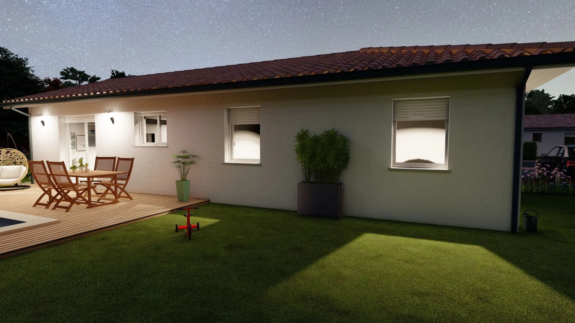 Maison neuve 4 chambres à Négrondes, construction 2025, prêt à décorer 