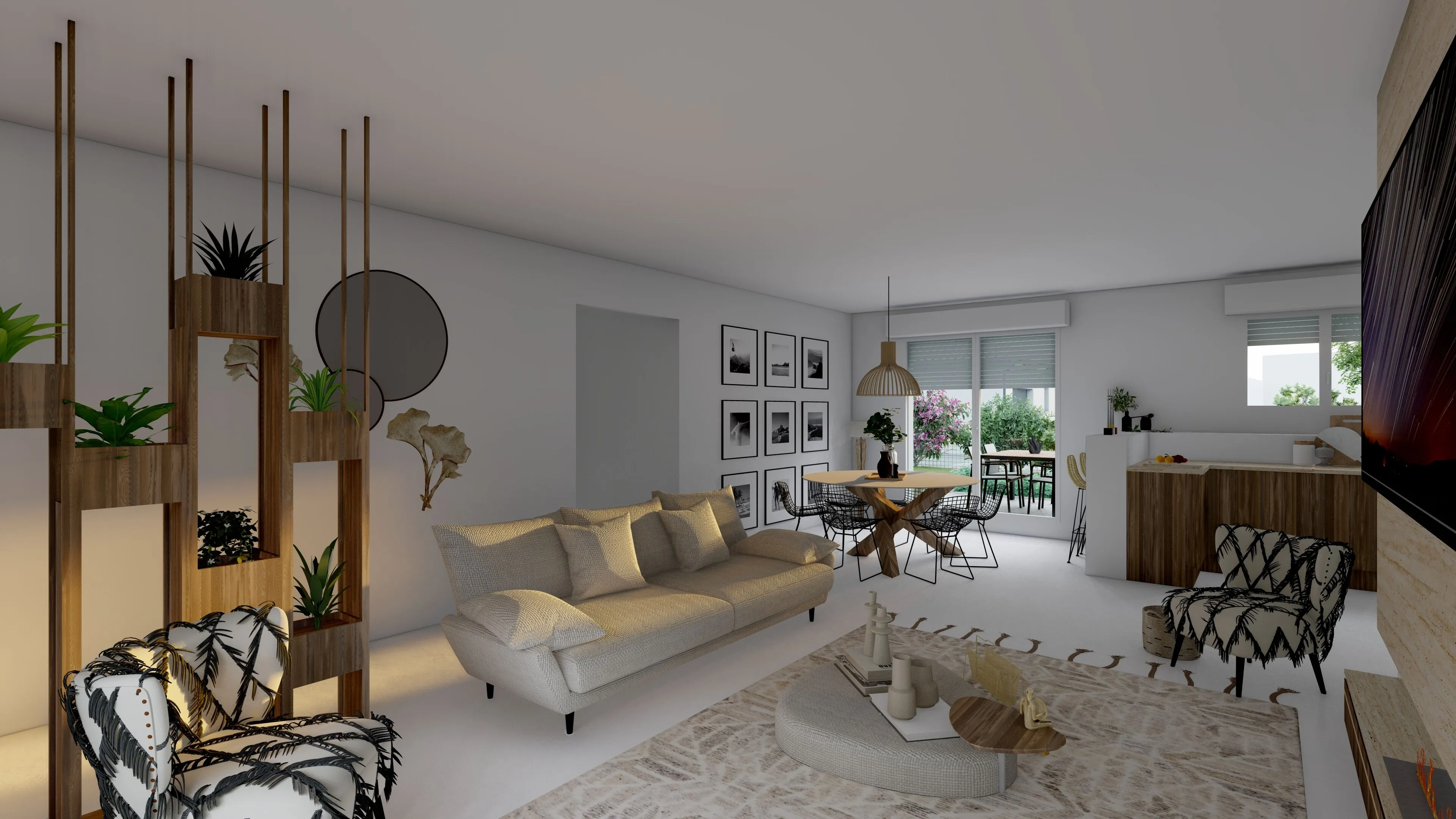 Maison neuve 3 chambres avec garage et grande pièce de vie ensoleillée à Léguillac-de-l'Auche 