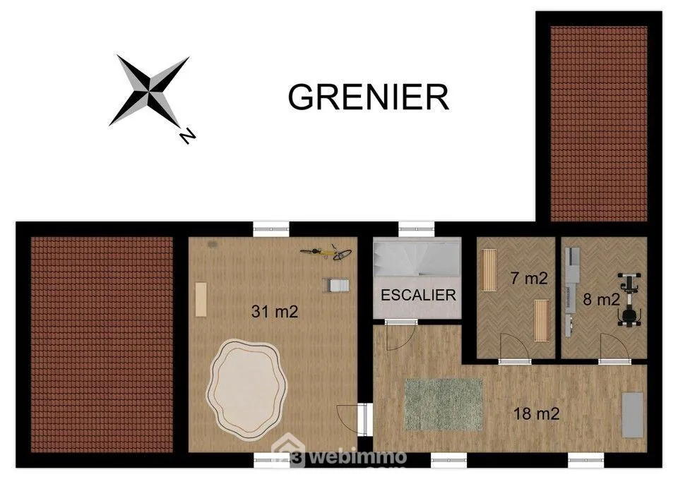 Maison de ville à rénover de 150m² à Mirebeau avec garage, dépendance et cour 