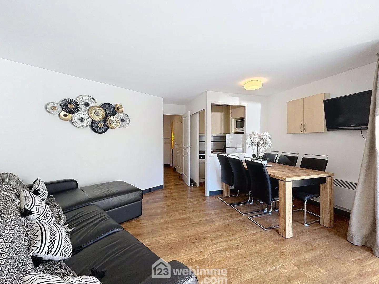 Bel appartement 3 pièces avec vue mer à Cannes dans résidence sécurisée 