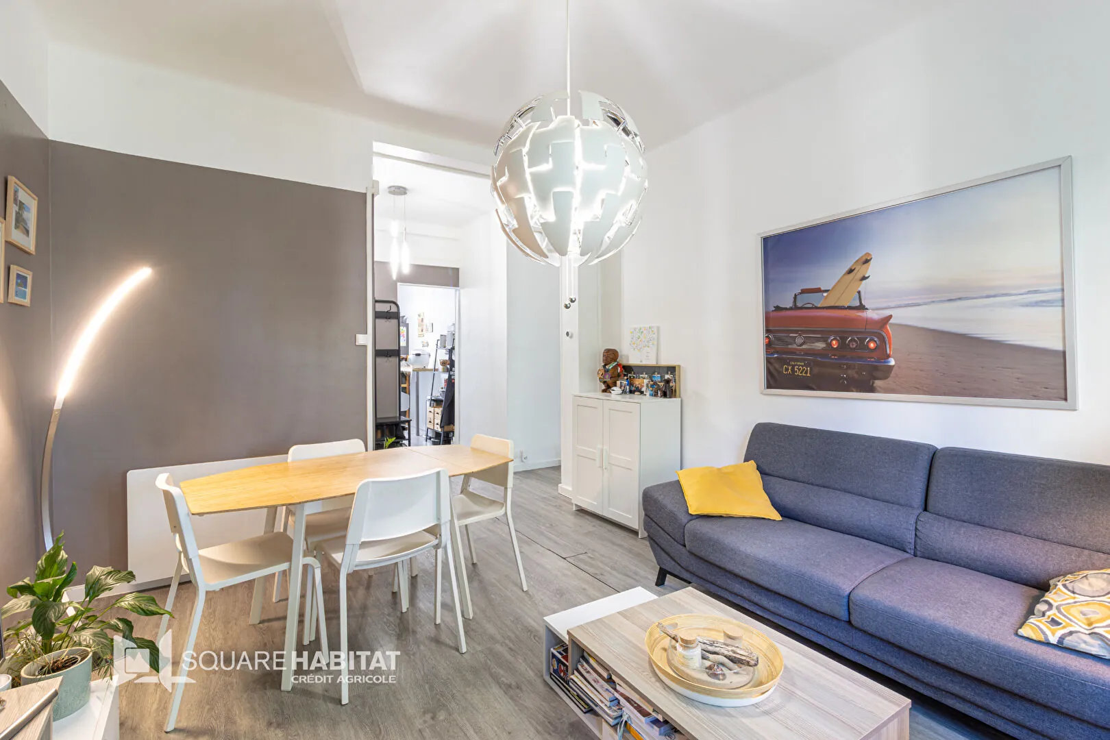 Bel appartement T3 de 59m² à Marseille secteur Square Michelet 