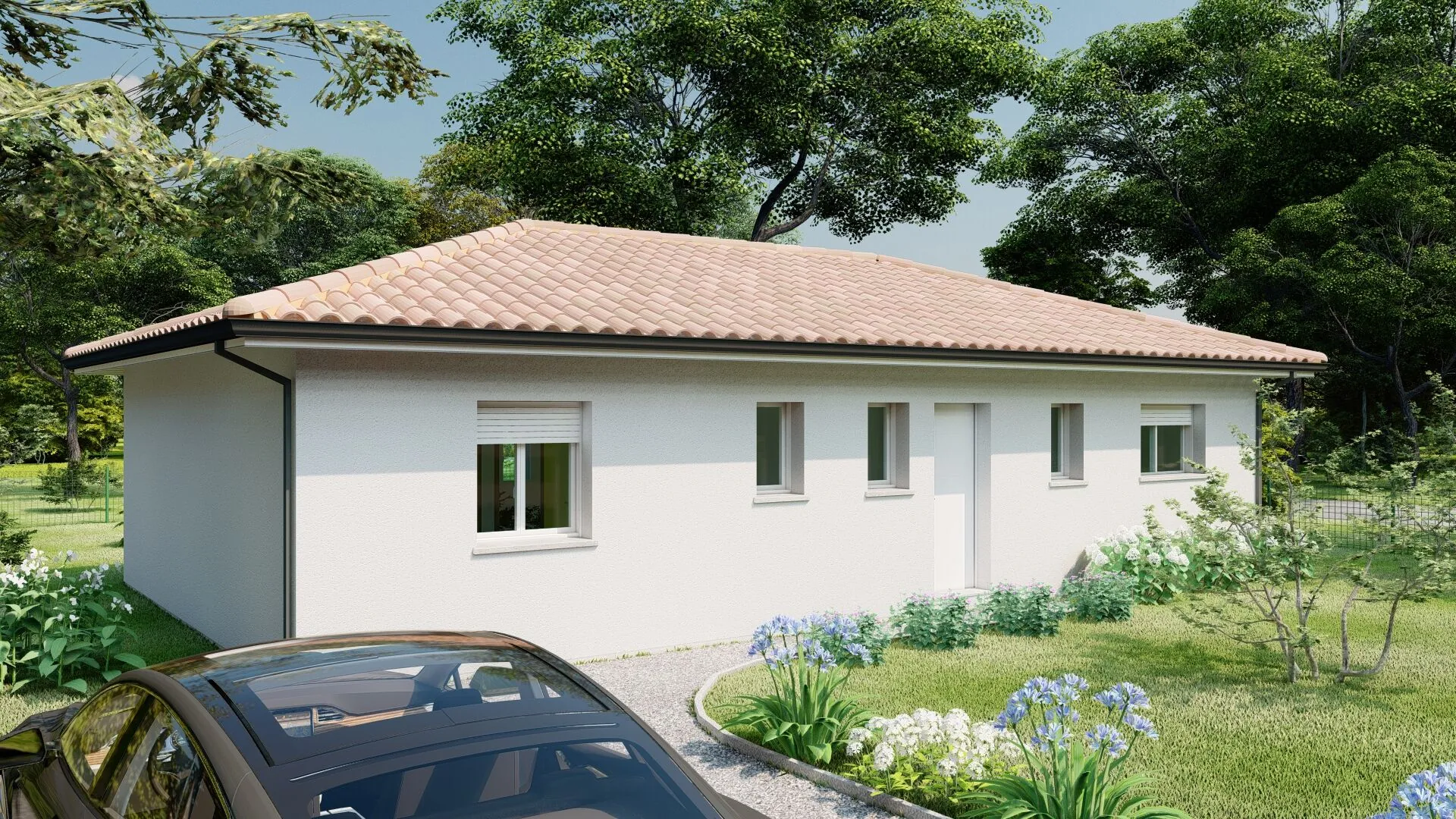 Maison neuve de 80 m² avec 3 chambres à Pontonx-sur-l'Adour 