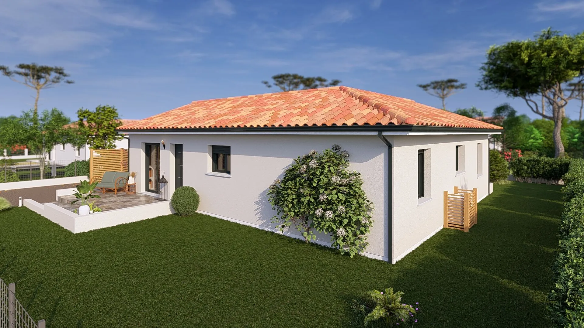 Achat maison neuve avec 3 chambres à Dax - Construction moderne et économique 