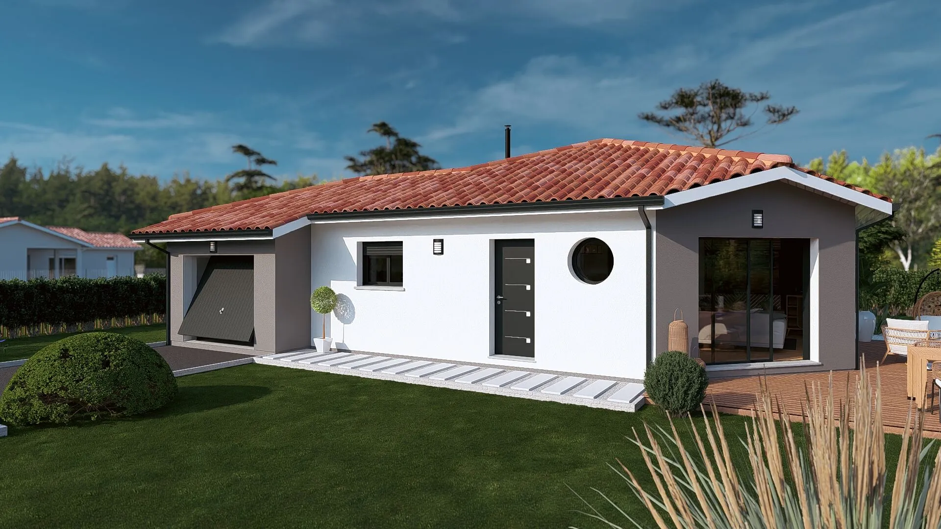 Maison neuve 4 pièces à Pontonx-sur-l'Adour avec garage et terrain de 578 m²