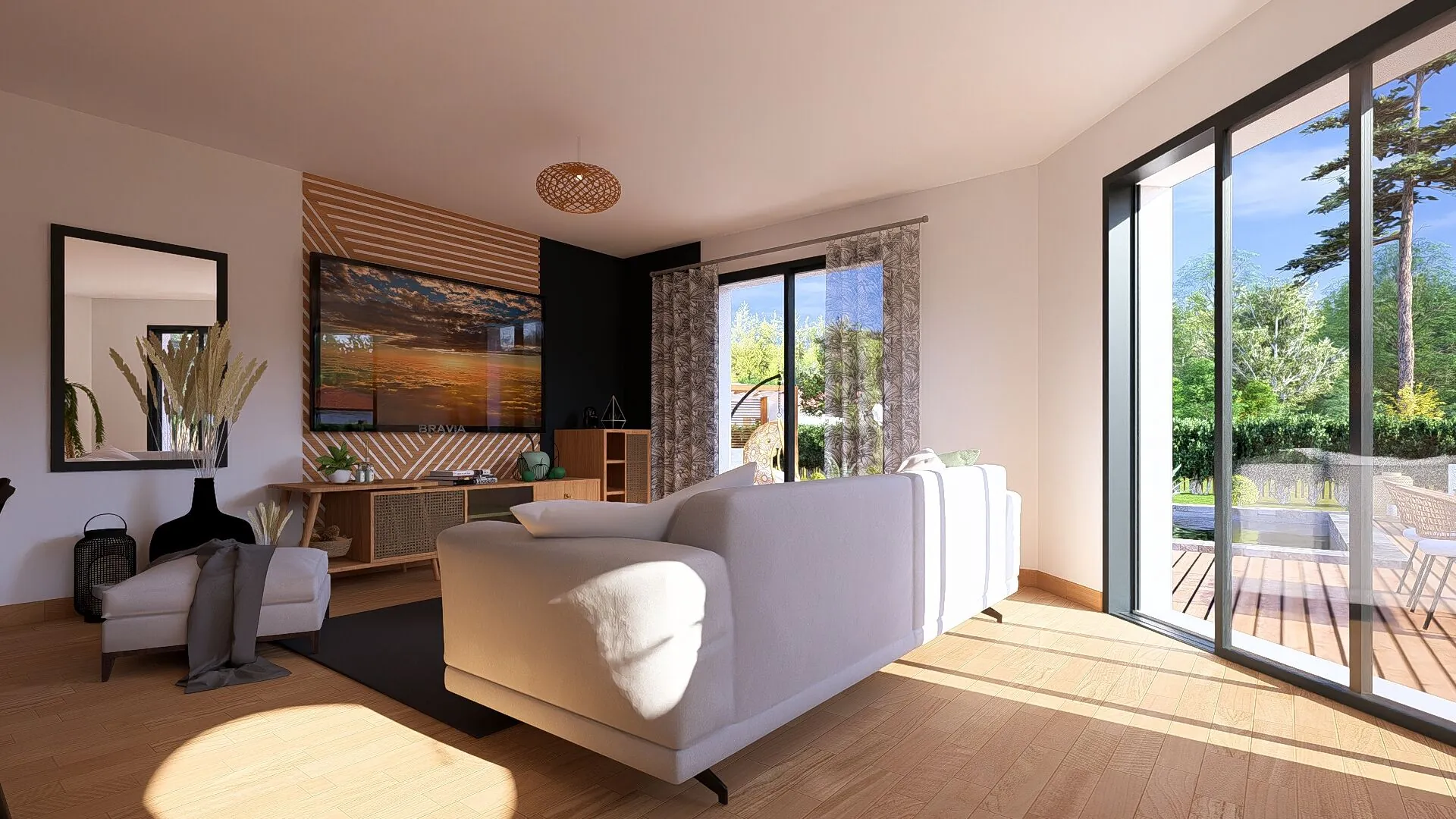 Maison neuve 4 pièces à Pontonx-sur-l'Adour avec garage et terrain de 578 m² 