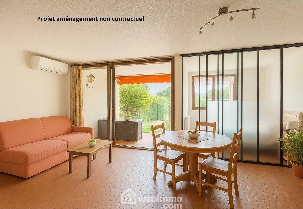 Bel appartement de 35 m² en rez-de-jardin avec grand extérieur à Sainte-Maxime 