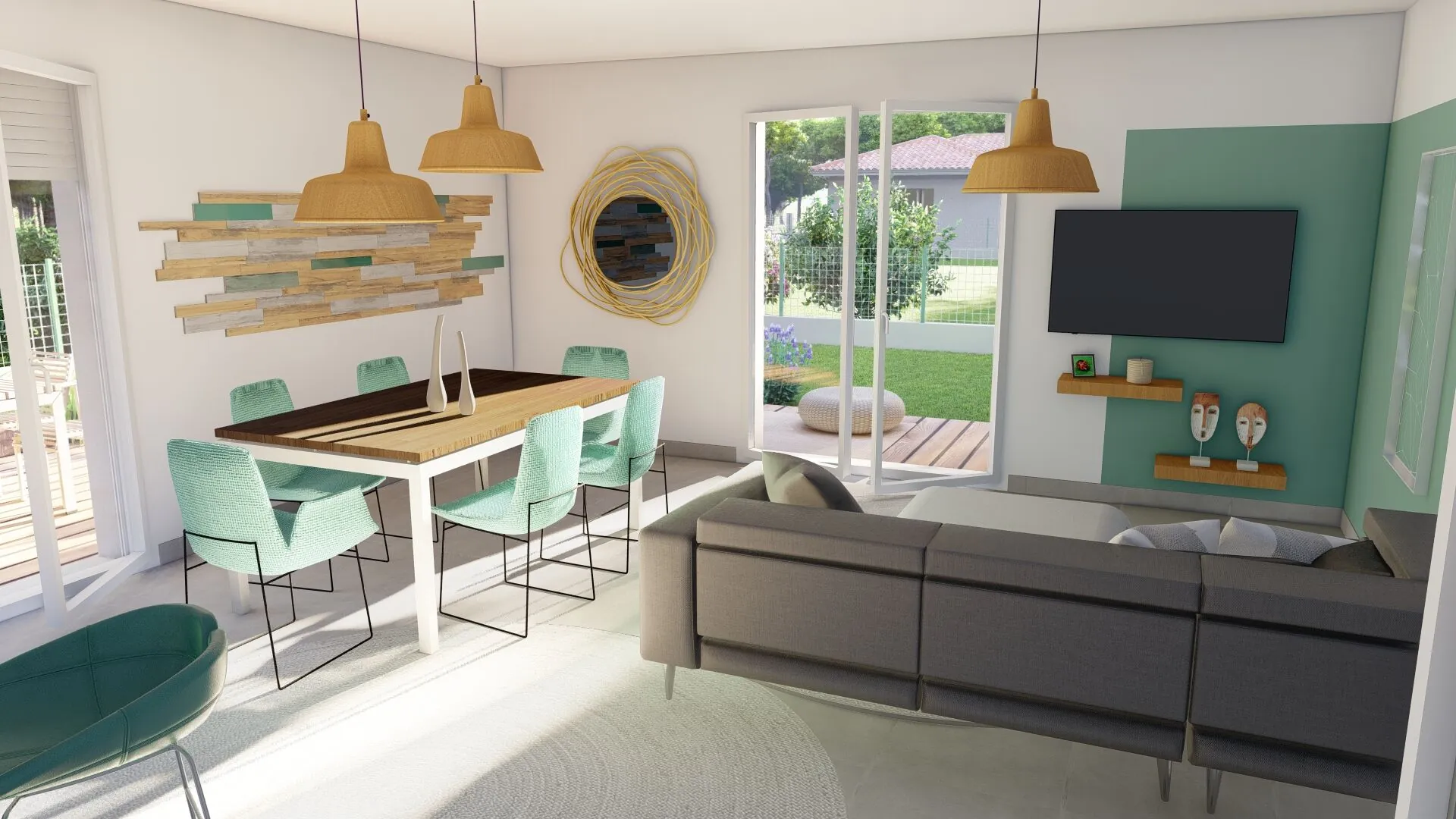 Maison neuve 3 pièces à Vielle-Saint-Girons avec terrain de 545 m² 