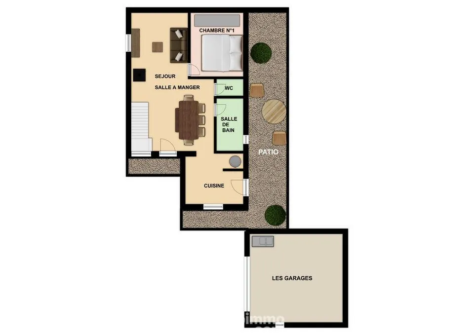 Maison rénovée de plain-pied à vendre à Châtellerault, 78,50 m2 avec 3 chambres 