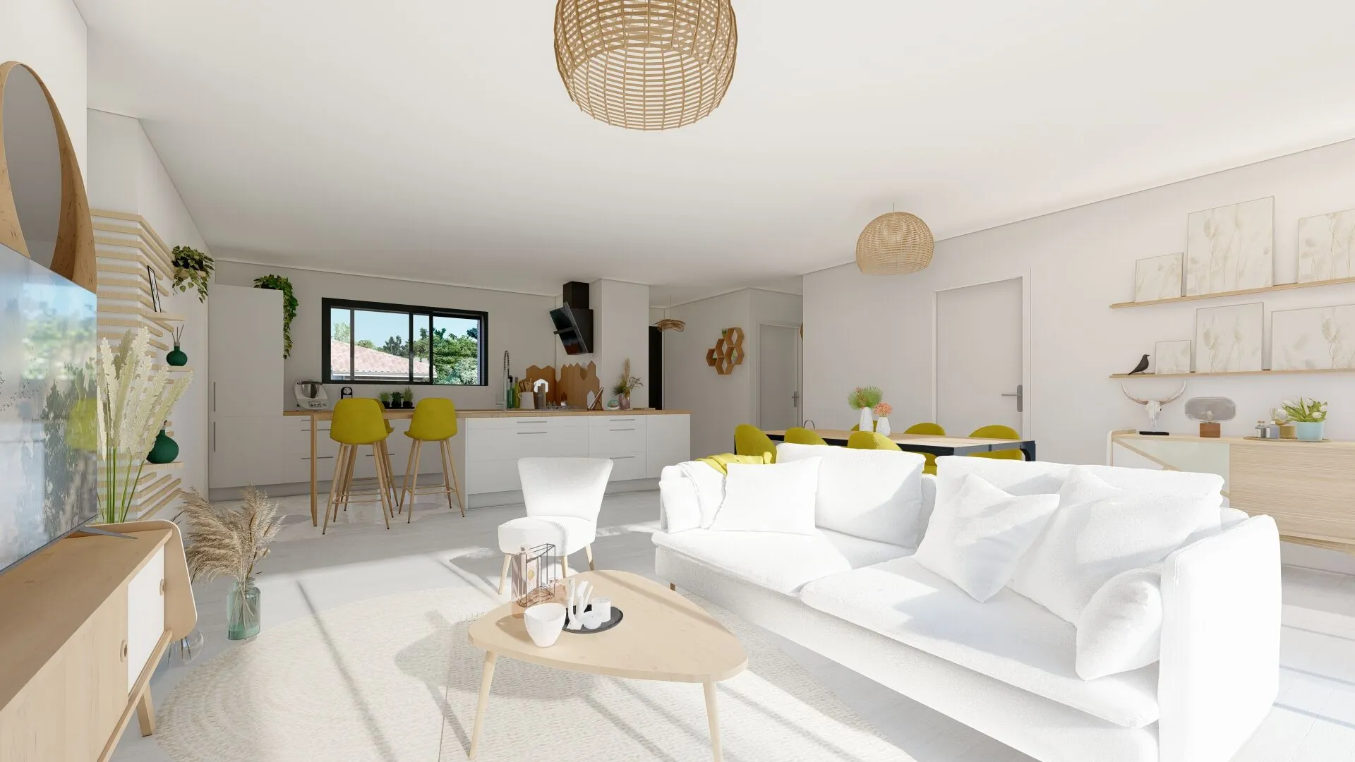 Maison neuve 6 pièces à Mazerolles proche Mont de Marsan - 128 m² avec garage 