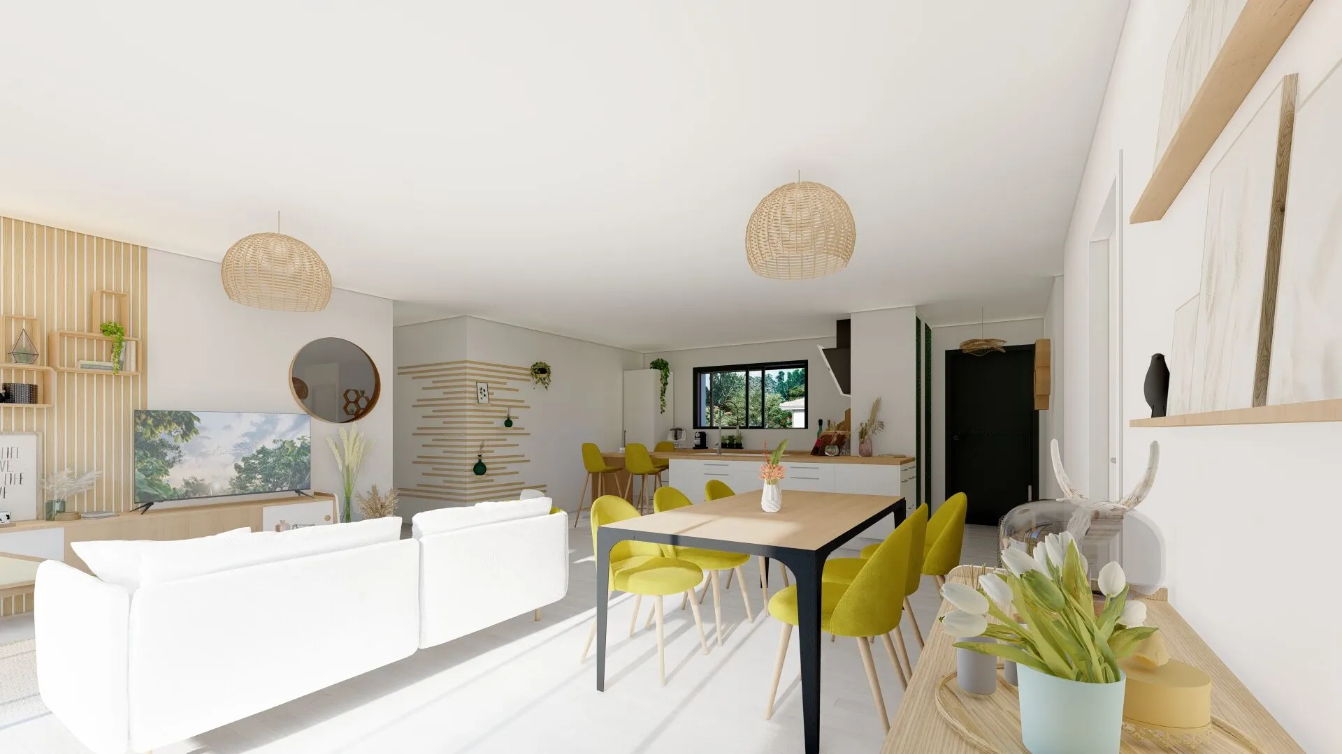 Maison neuve 6 pièces à Mazerolles proche Mont de Marsan - 128 m² avec garage 