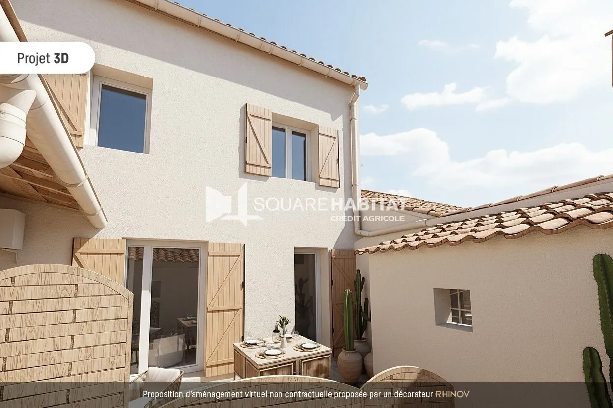 Maison 3 pièces avec terrasse à Marseille 13015 – Opportunité d'investissement rentable