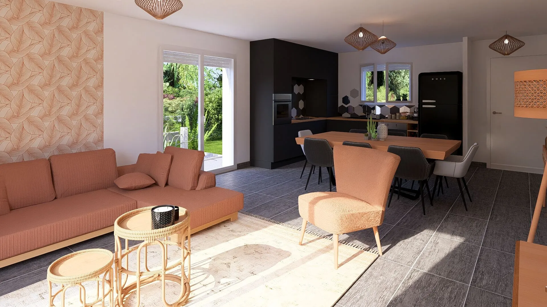 Maison neuve de 85 m² avec 3 chambres à Saint-Paul-lès-Dax, terrain de 530 m² 