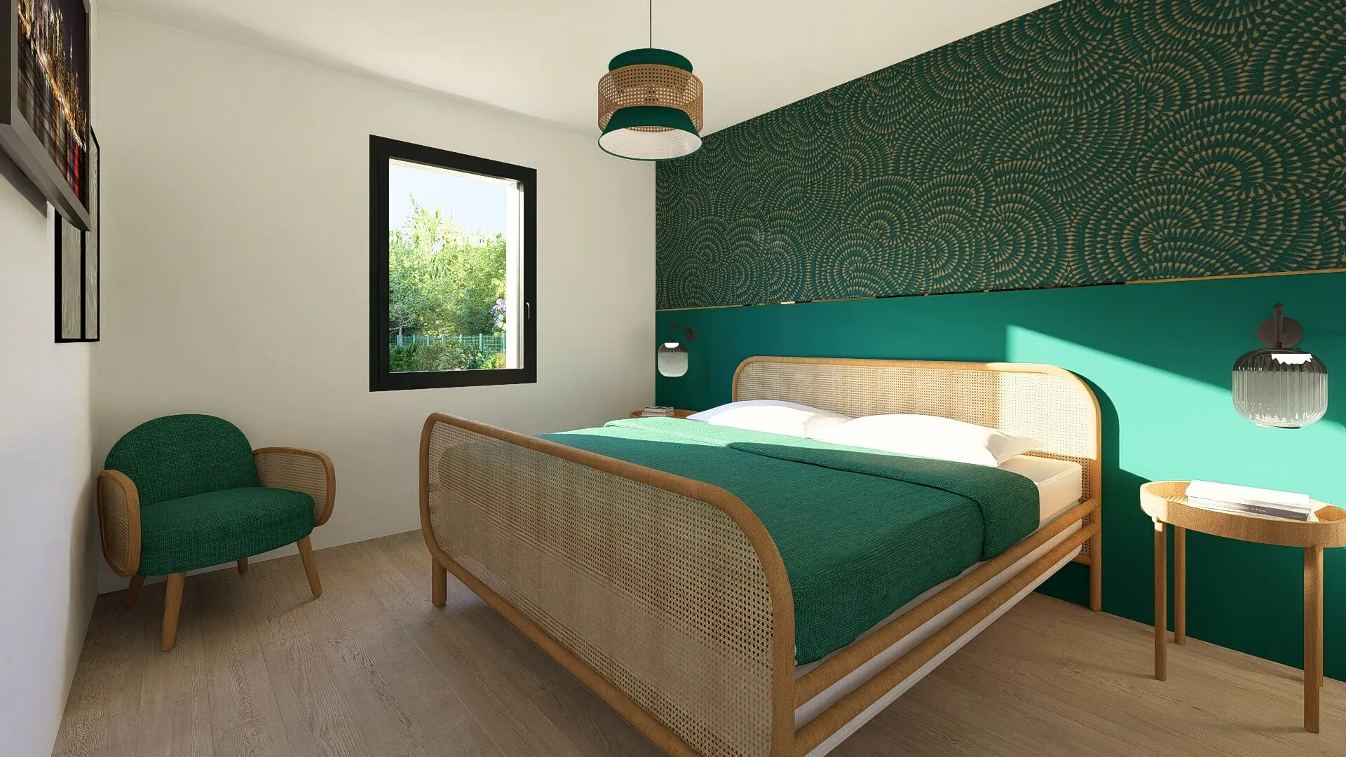 Maison neuve 85 m² avec 2 chambres, terrasse couverte à Saint-Michel-Escalus 