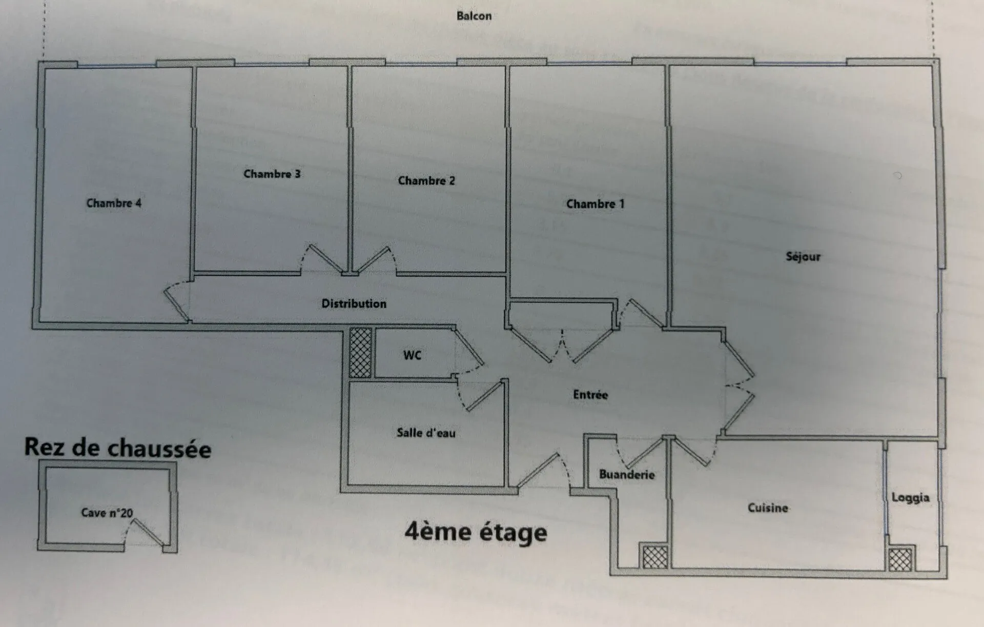 Appartement lumineux de 112 m² avec 4 chambres et balcon à Gleizé 