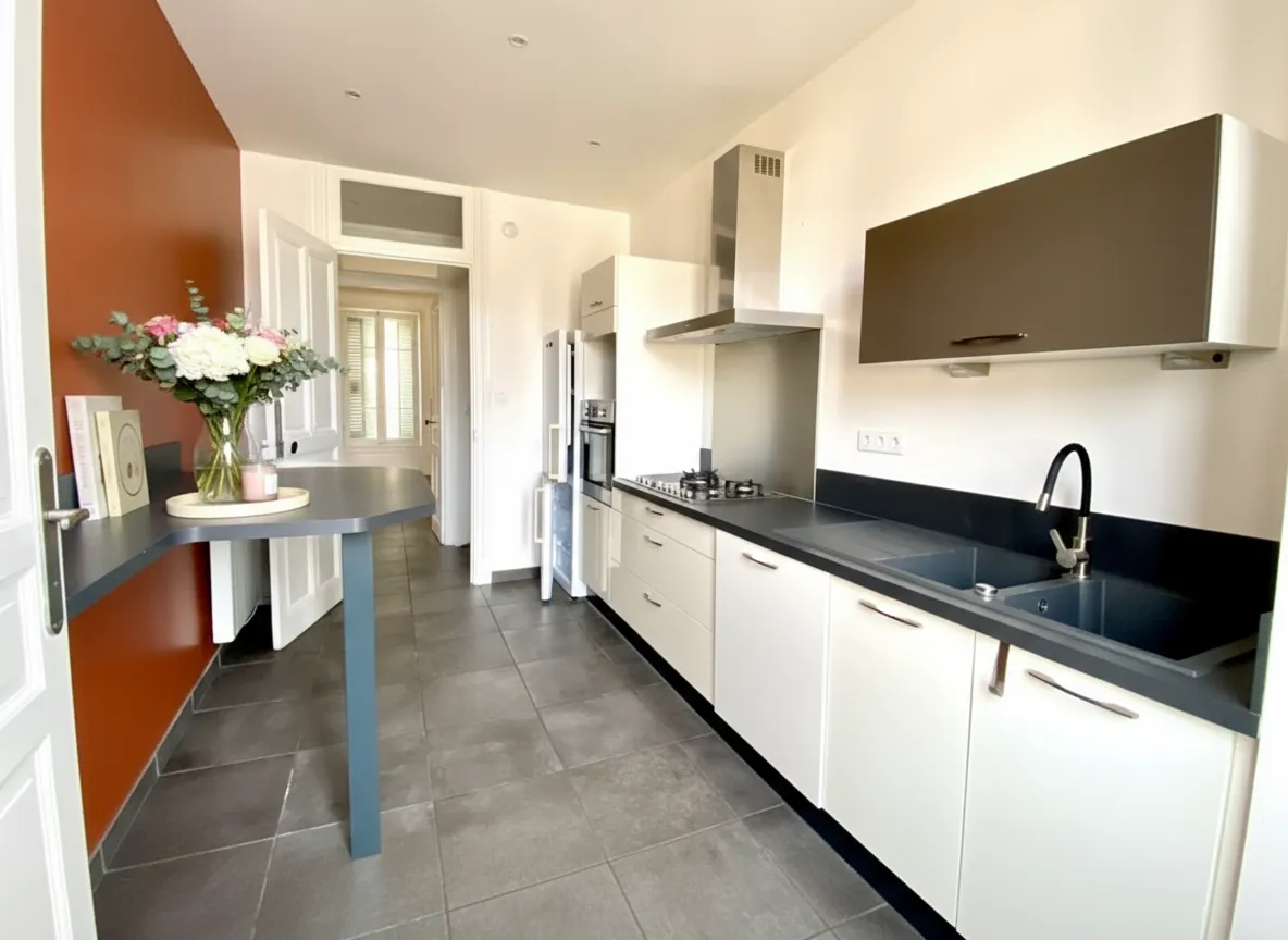 Appartement T3 rénové avec balcons et caves en plein centre d'Annonay 