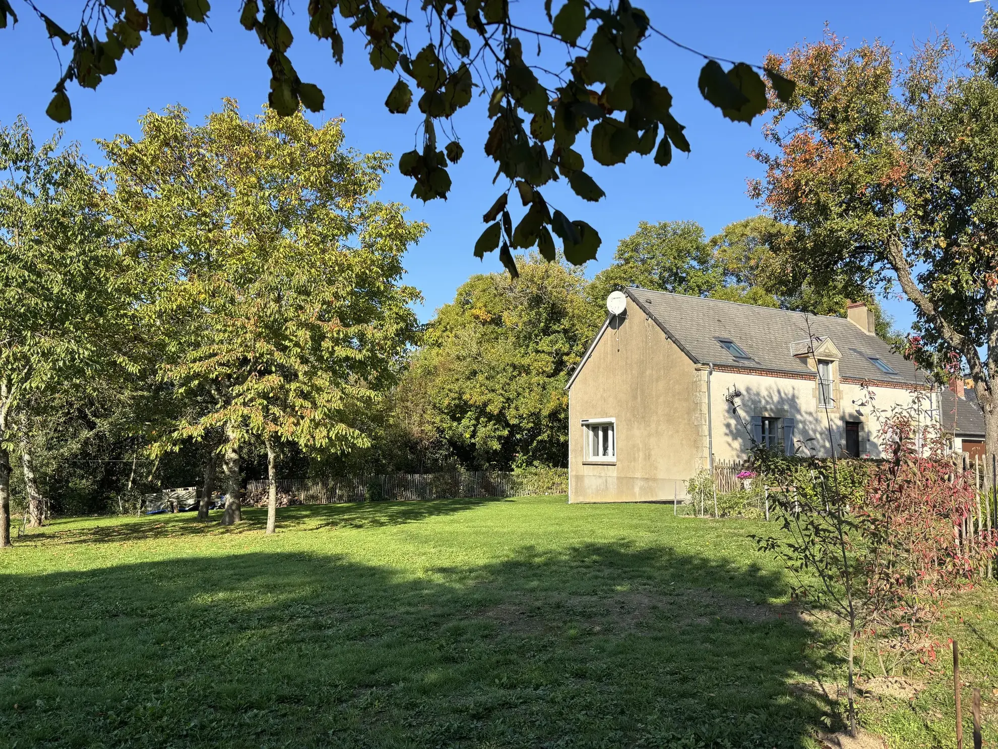 Maison rénovée avec grand terrain à Sazeray dans un cadre rural paisible 