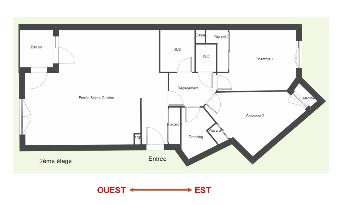 Appartement 3 pièces à Lyon 9ème près de Gare de Vaise et place de Paris 