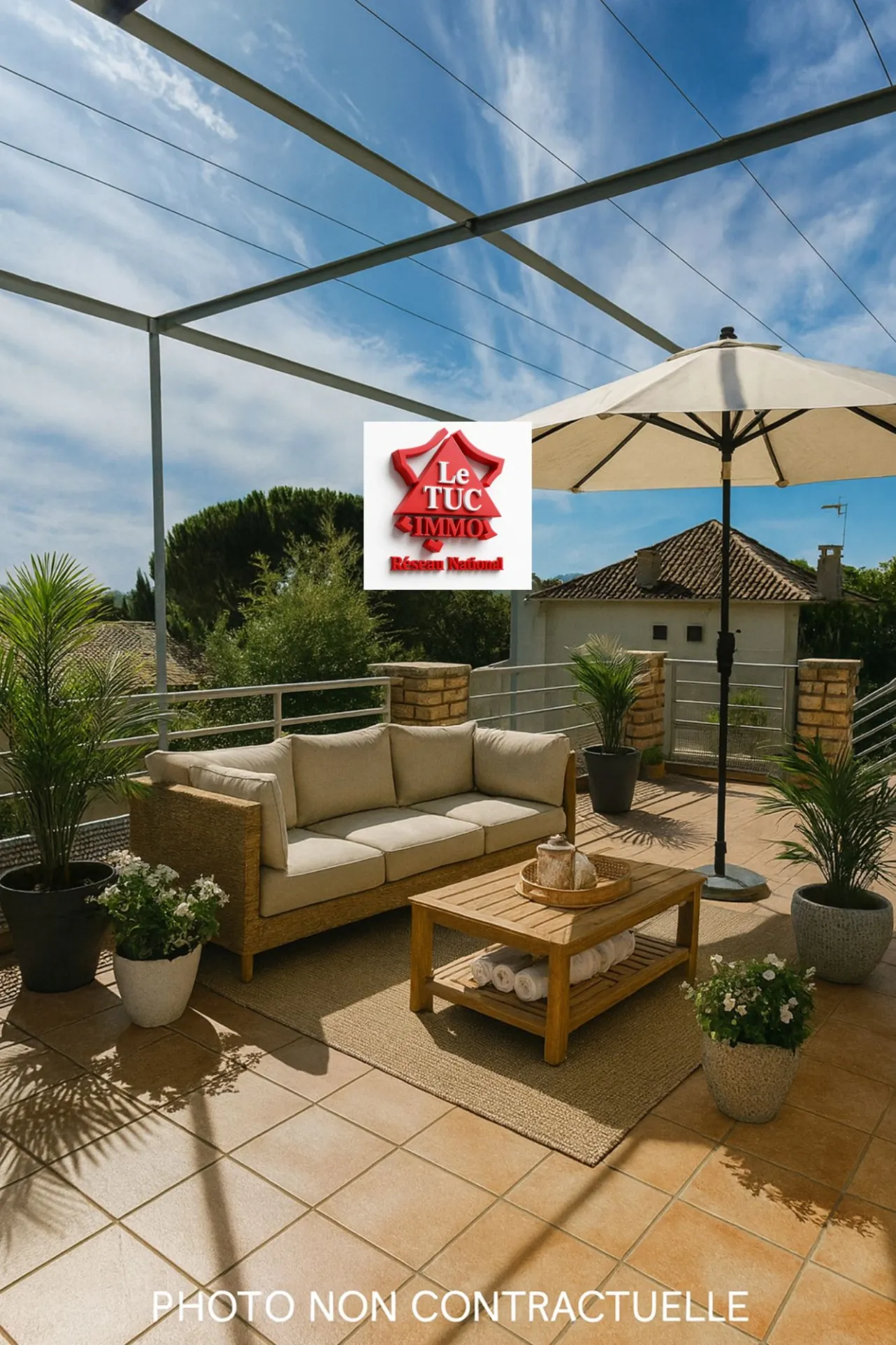 Belle maison familiale de 149 m² avec garages et vue sur Pont Saint Esprit 