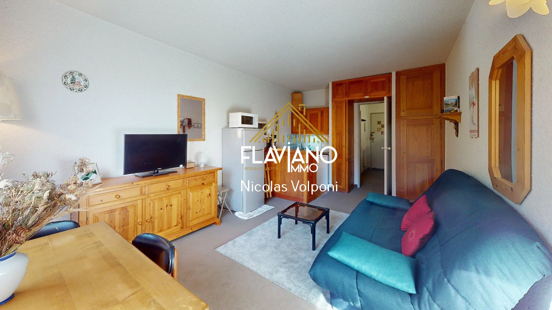 Appartement 28m² à Le Sauze - Vue Montagne, Centre Station 