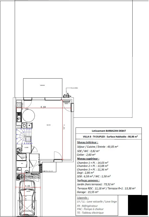 Maison neuve T4 à Barbazan-Debat avec jardin et garage, livraison 2026 