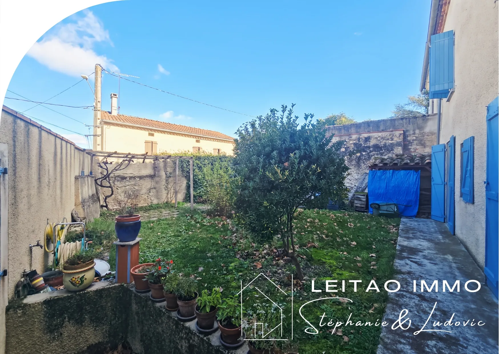 Maison de village de 187 m² avec jardin à Saint-Paul-Cap-de-Joux 