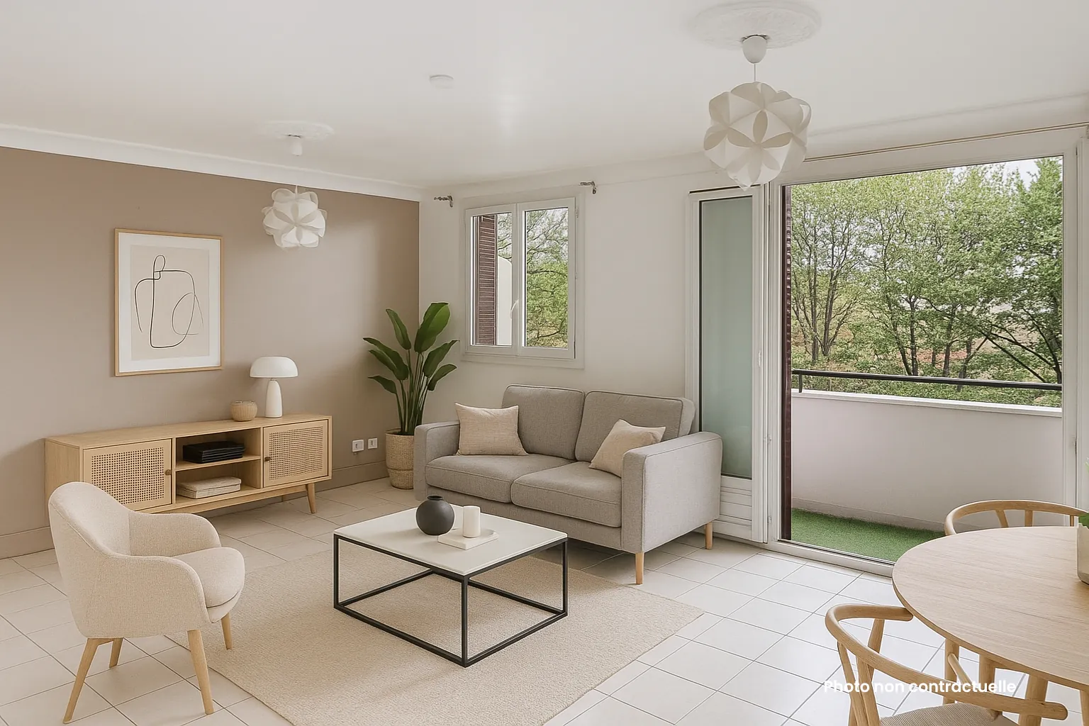 Bel appartement T3 avec balcon à Lyon 69008, calme et lumineux