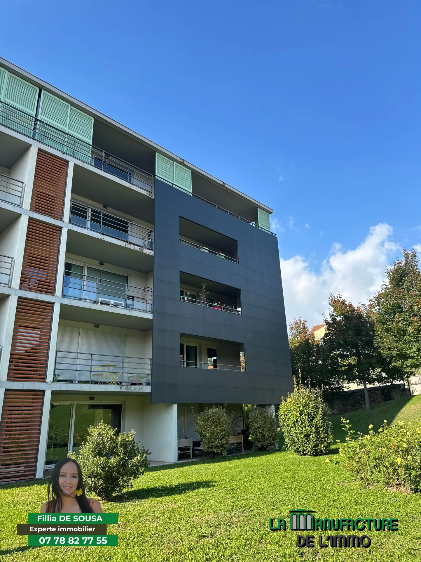 Appartement F3 avec terrasse, cave et garage à Saint-Priest-en-Jarez, secteur Couronne Nord 