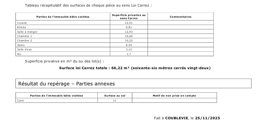 Appartement T4 lumineux de 66 m² à Pont de Claix avec garage et cave 