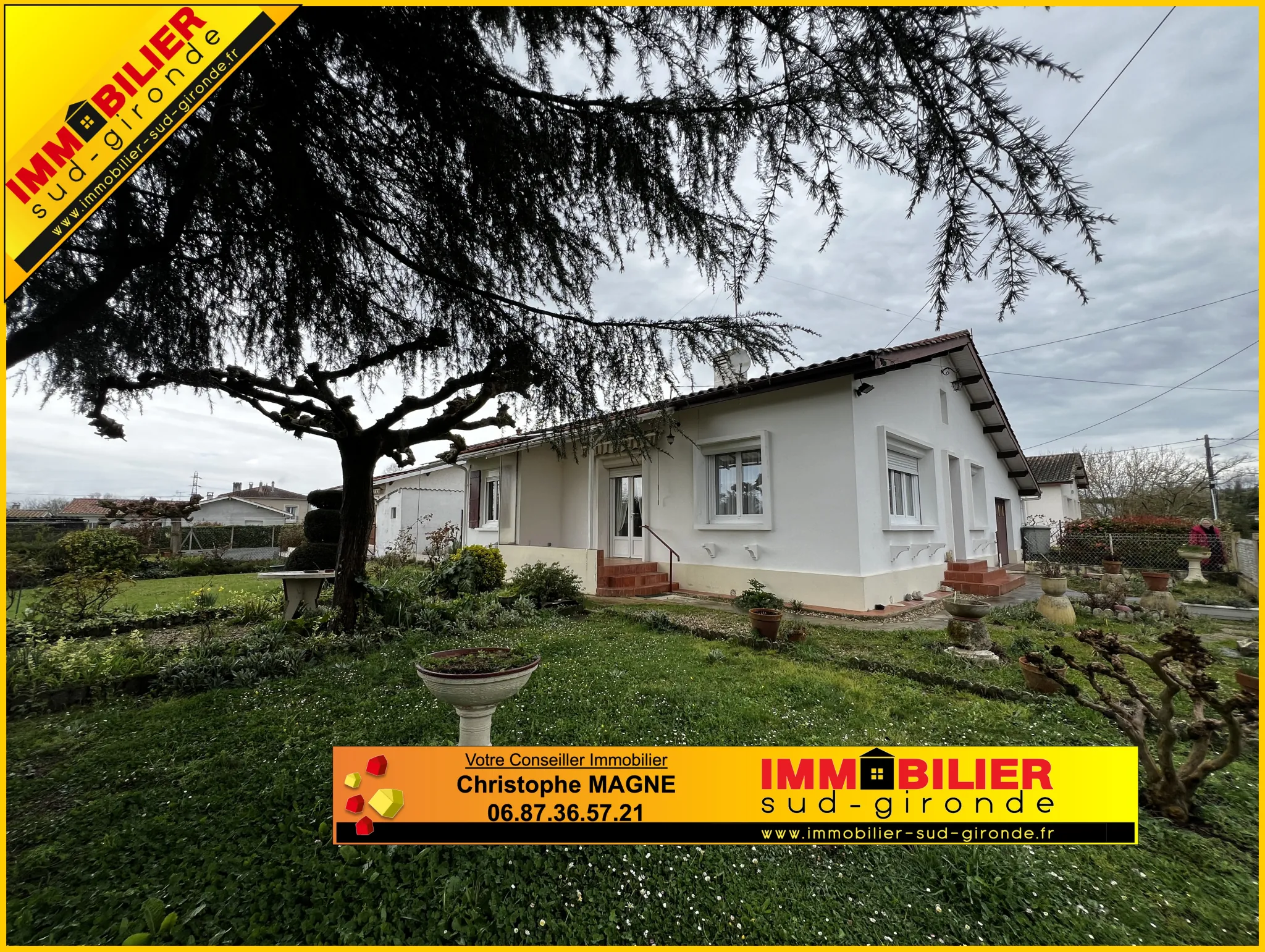 Maison à vendre avec jardin et garage à Saint-Macaire, secteur recherché