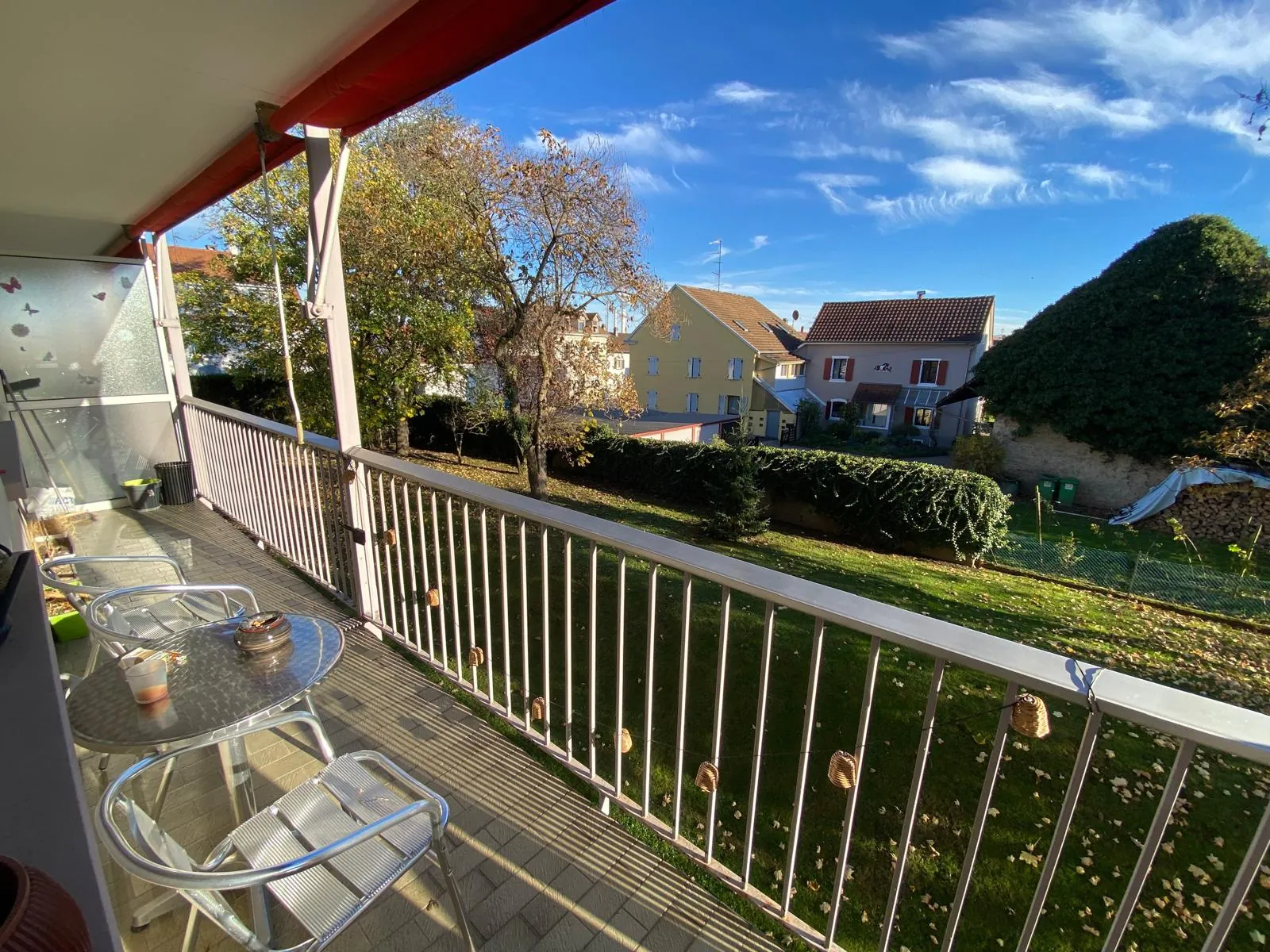 Appartement lumineux 3 chambres avec balcon et jardin à St Louis 