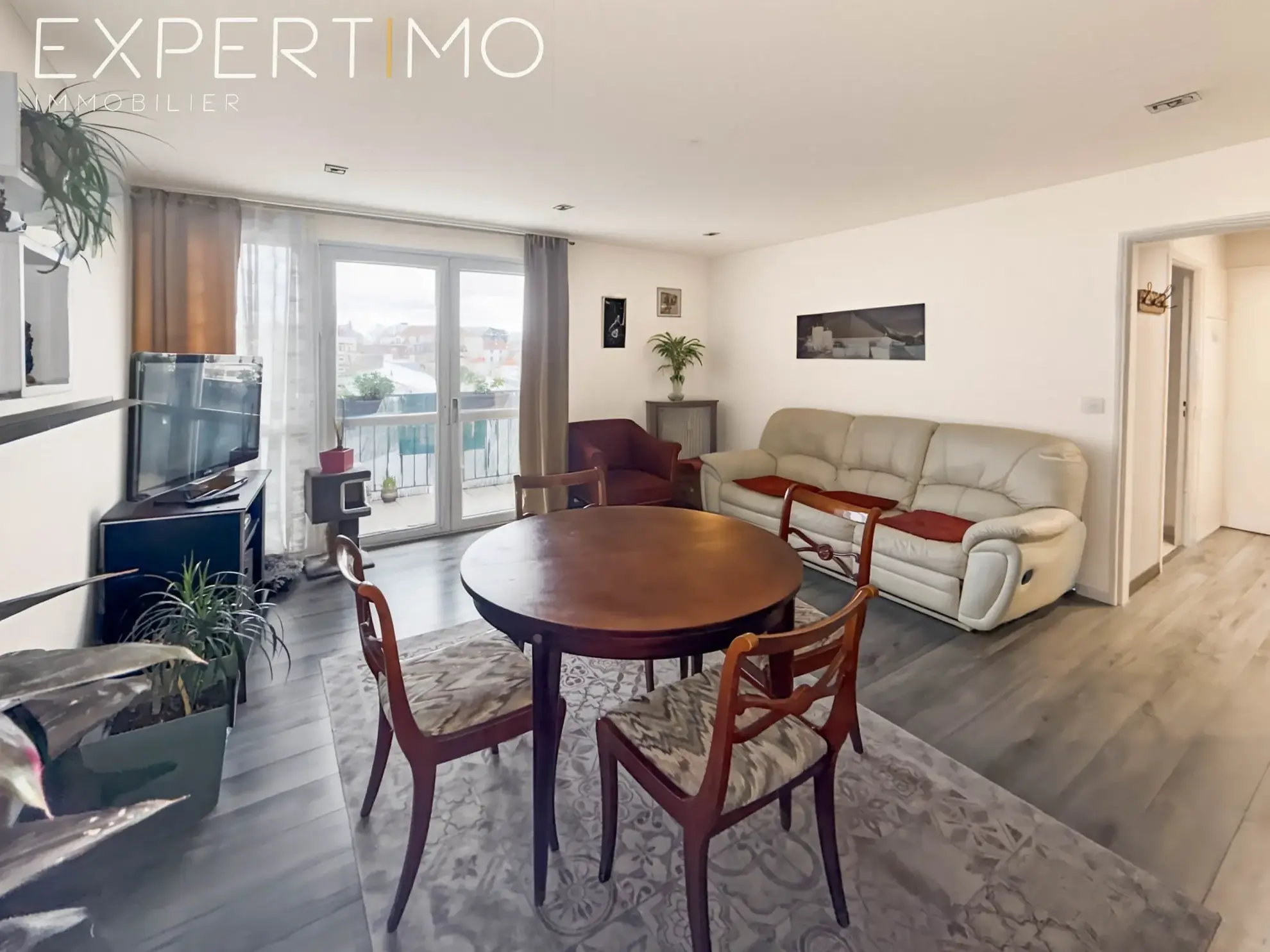 Appartement 3 pièces lumineux avec balcon à Margency - Vue dégagée 