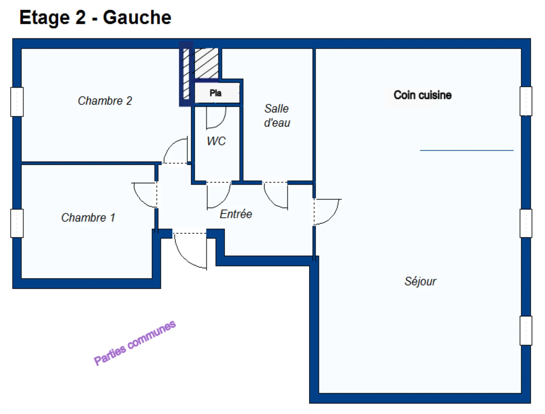 Appartement F3 de 58 m² avec vue sur la Place du Mandarous à Millau 
