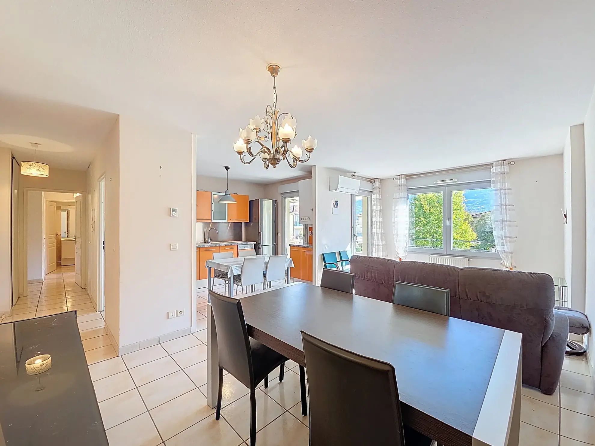 Appartement T3 lumineux avec terrasse à Crolles, proche Grenoble 