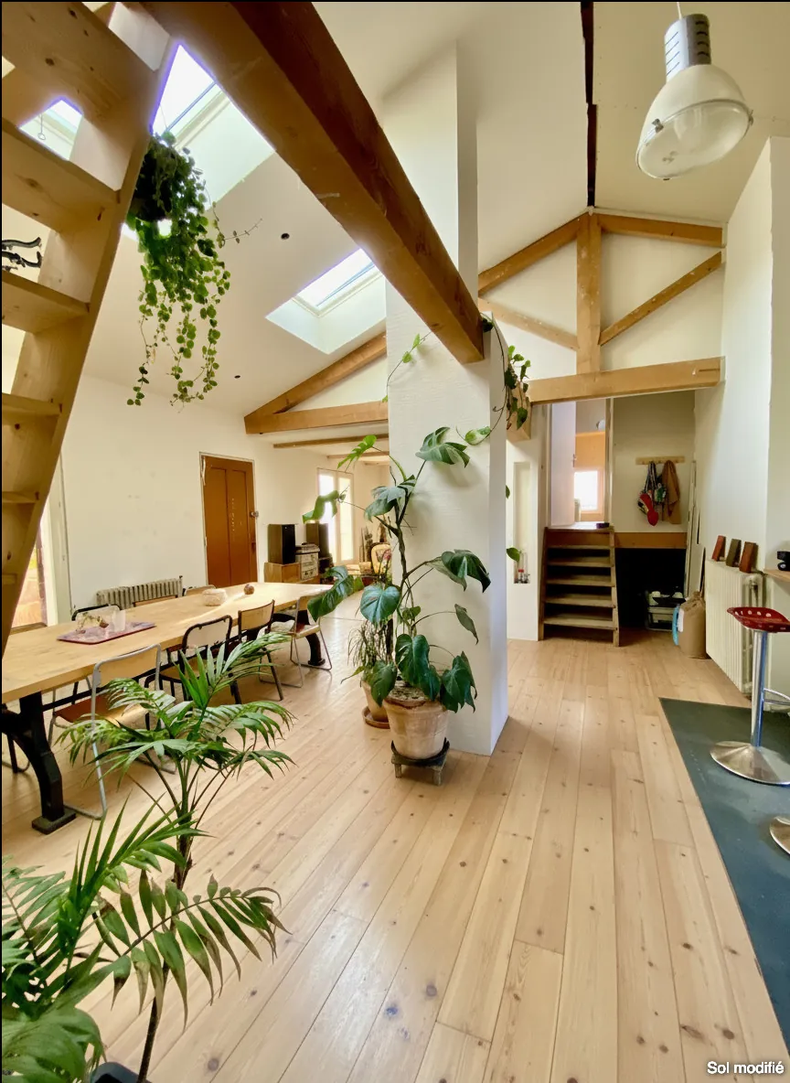 Maison rénovée de 101 m² avec véranda et jardin fruitier à Annonay 