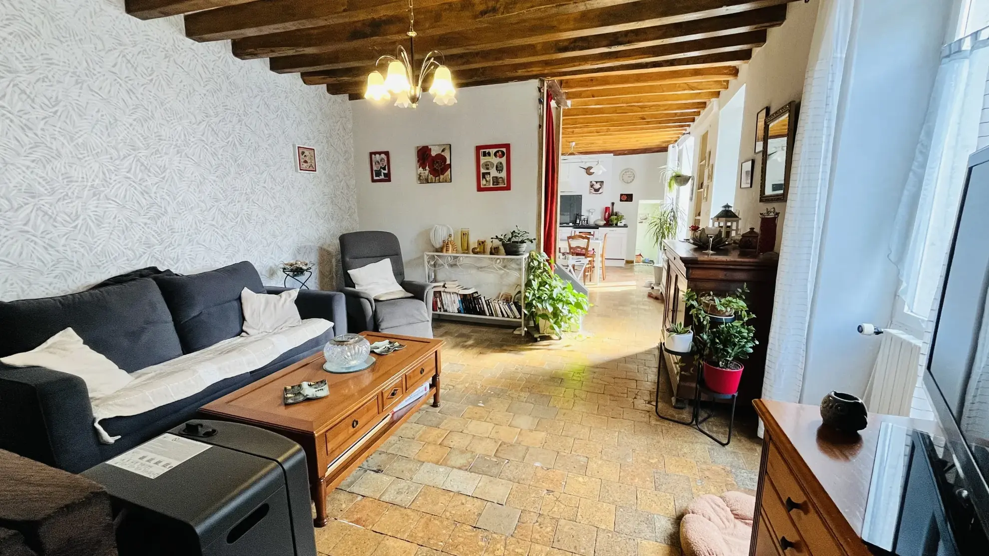 Maison ancienne rénovée avec terrain à Josnes, près de Beaugency 