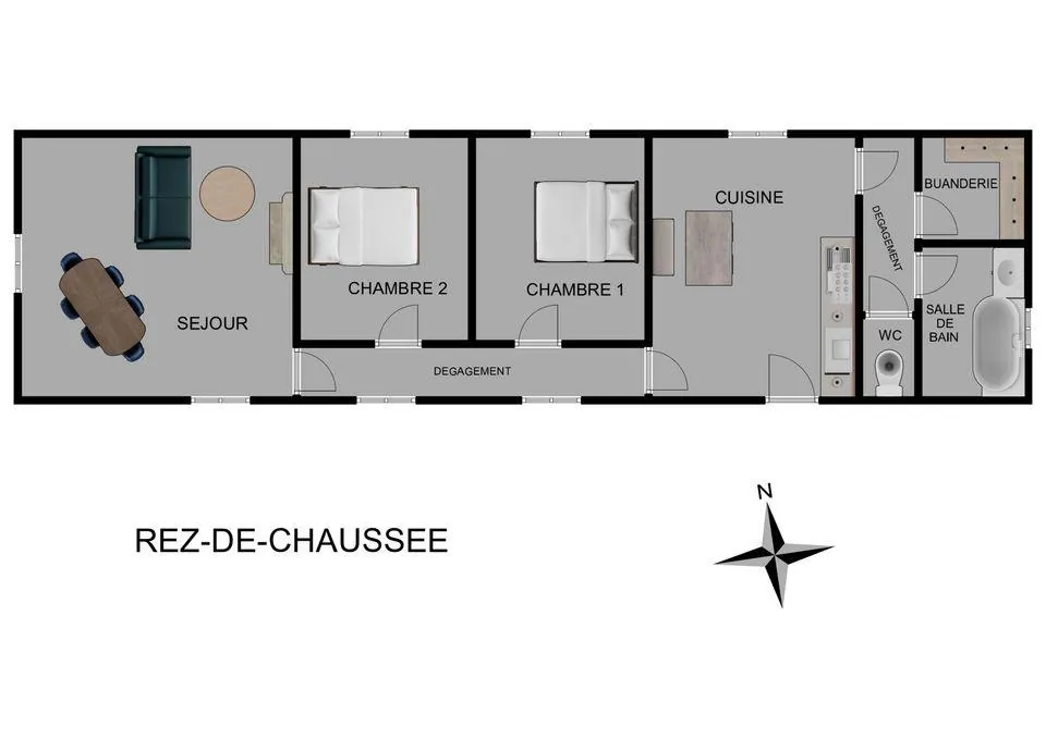 Maison à rénover de 90m² à Nueil-sous-Faye, terrain de 6482 m² 