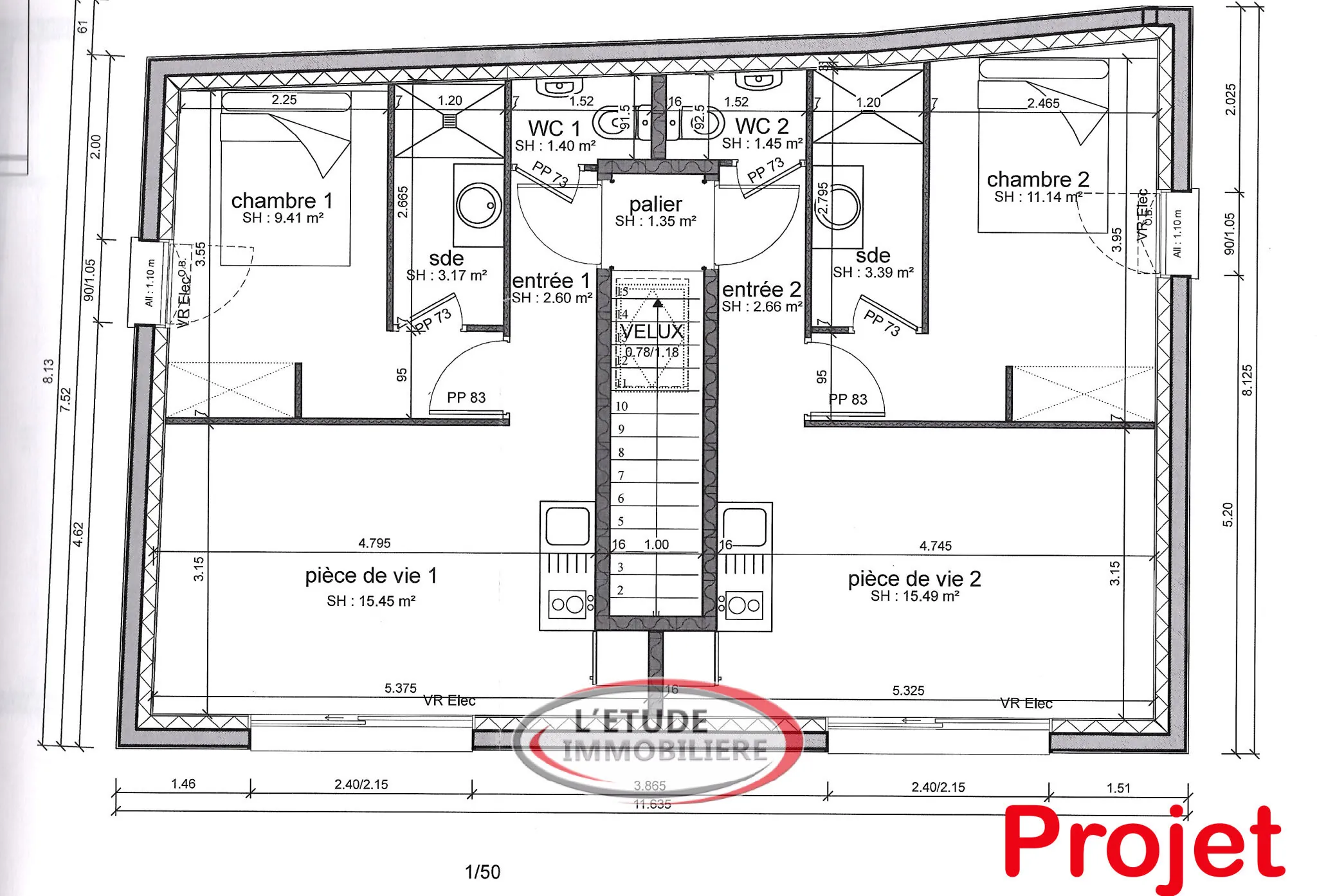 Terrain constructible de 92 m² à Nozay avec permis pour deux logements 