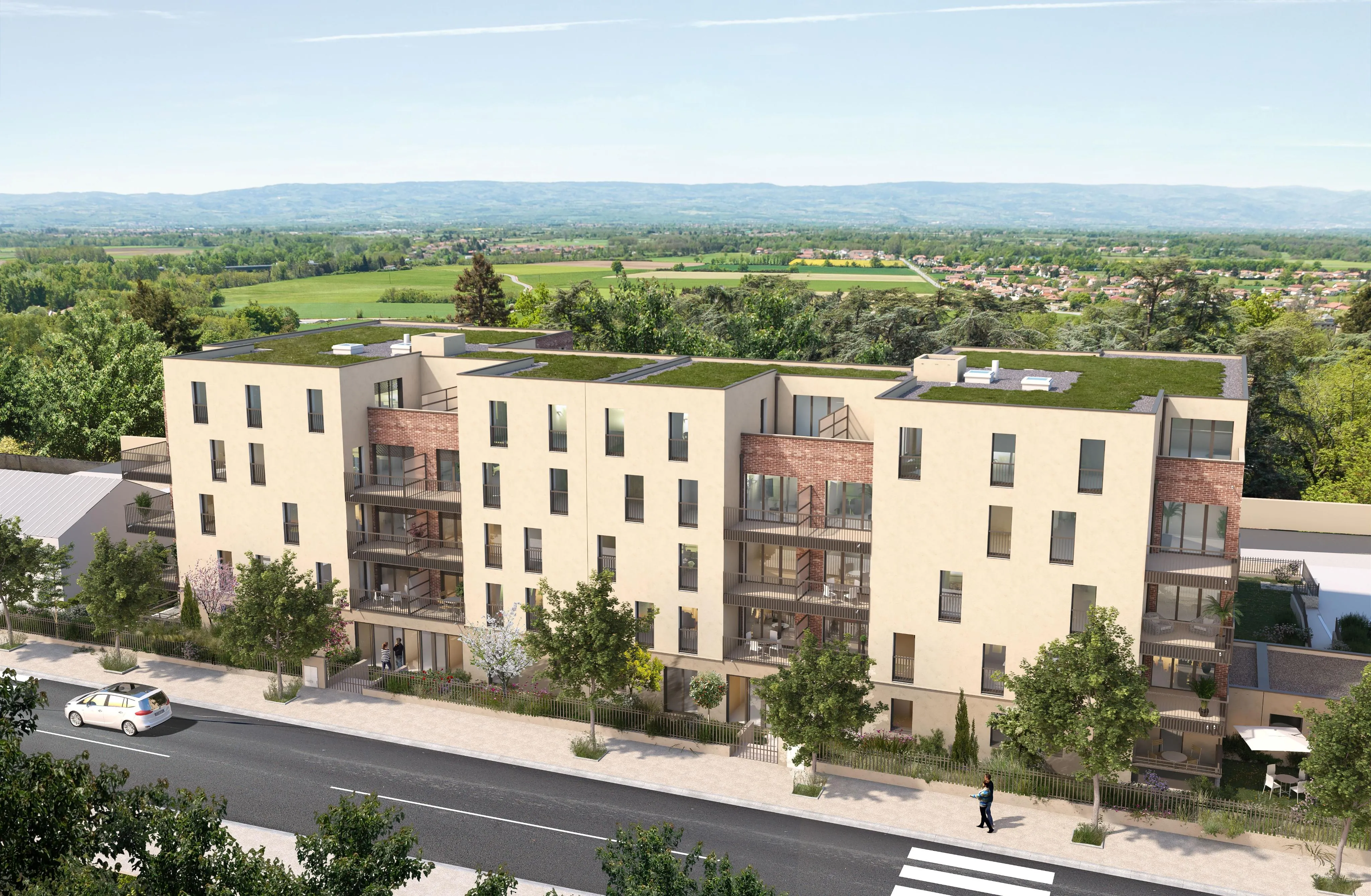 Appartement 2 pièces de standing à Veauche avec balcon et garage en option 