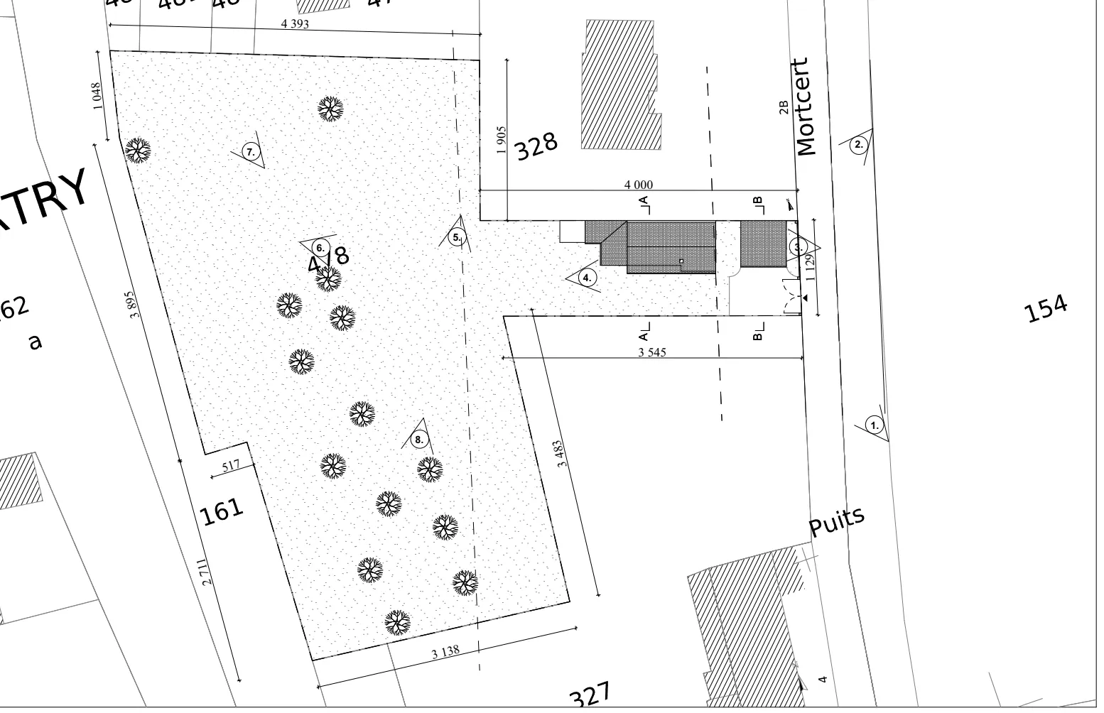 Terrain constructible avec projet en cours à Guérard – Opportunité rare 