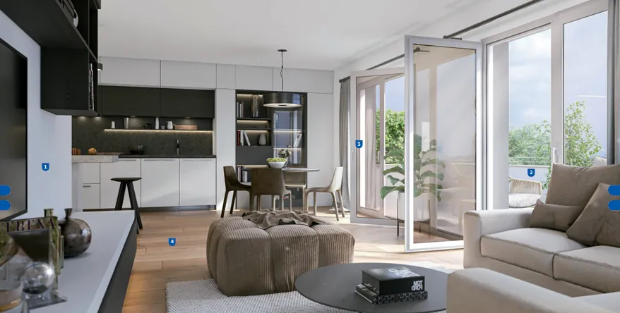 Appartement 3 pièces à Bourg-en-Bresse, livraison 2026, terrace, parking, prix 248 000 € 