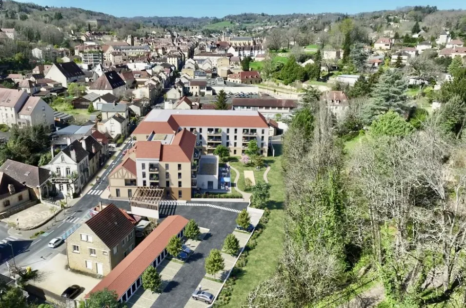 Résidence senior Les Jardins de la Boëtie à Sarlat - Studio 33,86 m² avec loggia, livraison 2027