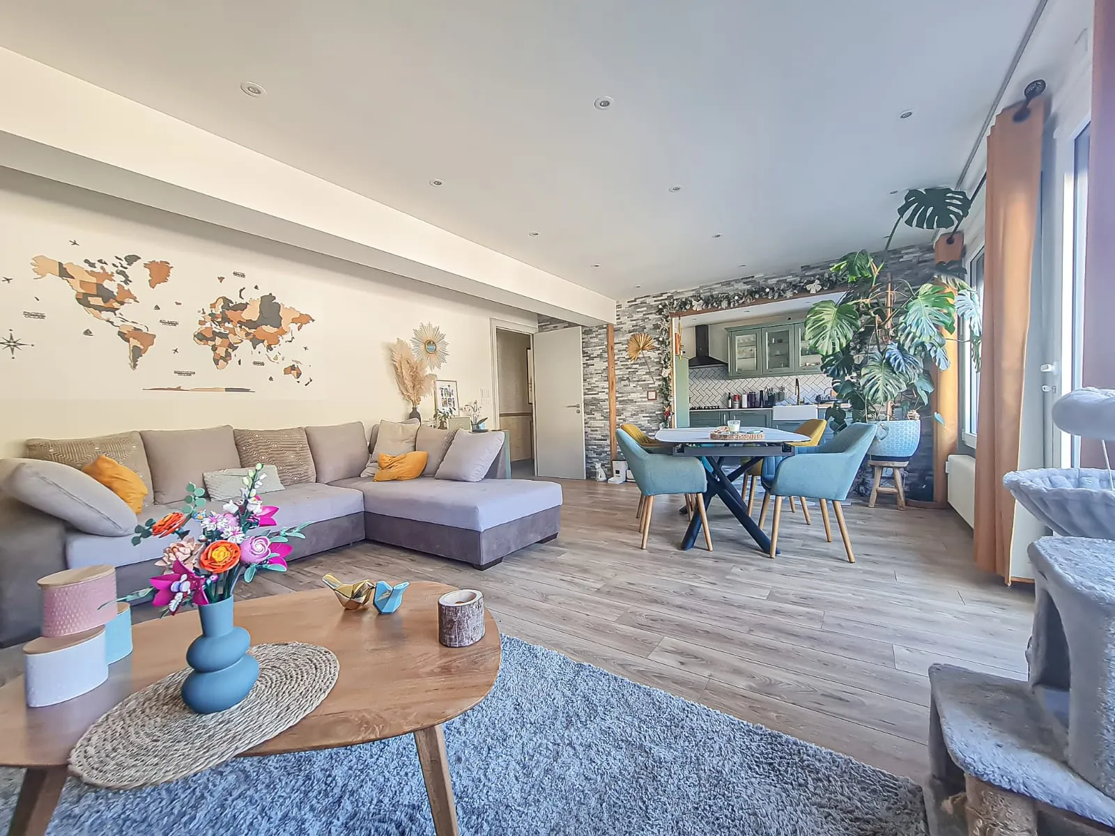 Spacieux appartement T4 rénové avec terrasse et garage à Habère-Lullin