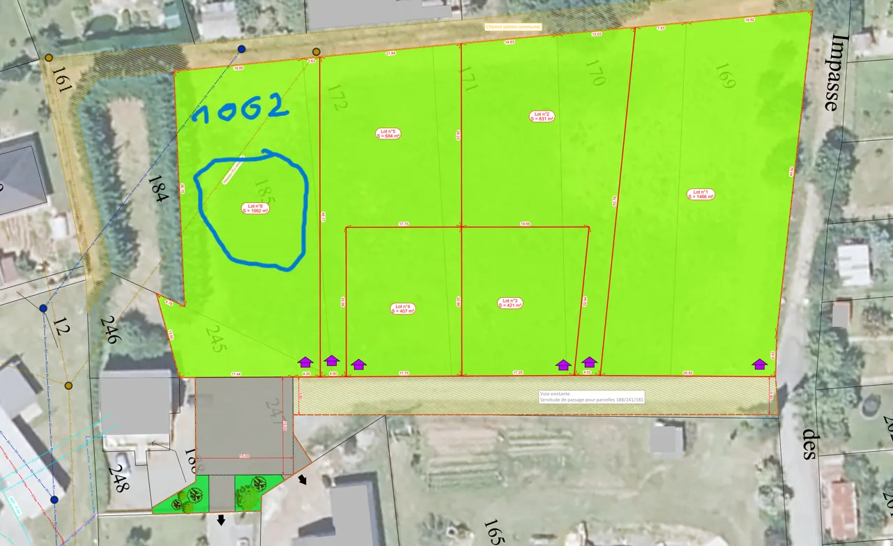 Terrain à bâtir viabilisé de 1062 m² à Objat, prix attractif